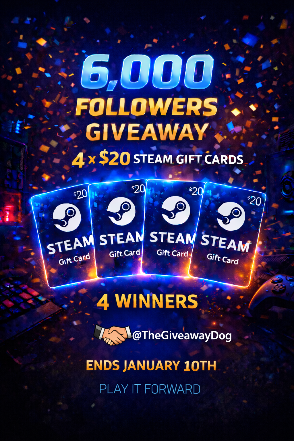 $20 Steam Gift Cards