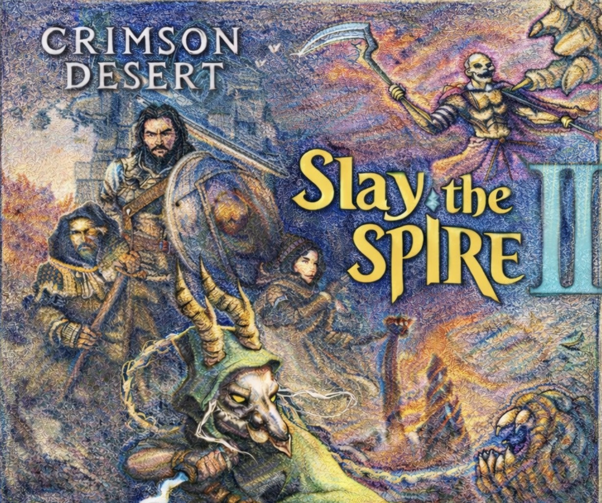 Crimson Desert and Slay The Spire II