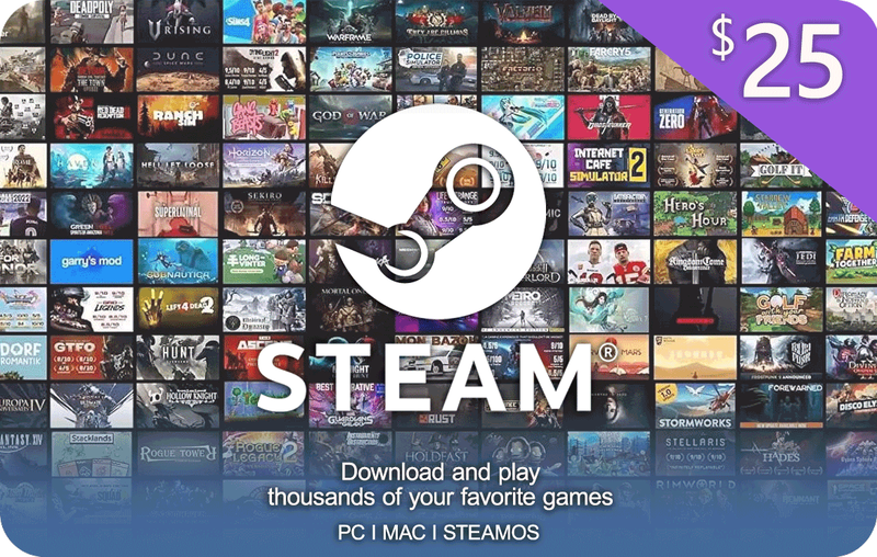 $25 Steam Gift Card